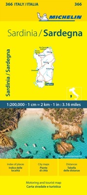 Sardinia - Michelin Local Map 366 Map by Michelin (Sheet map, folded)