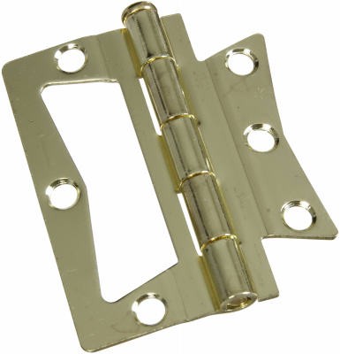 5 Pack - 2-Pk., 3 x 3 In. Brass Non-Mortise Hinges - N244-780
