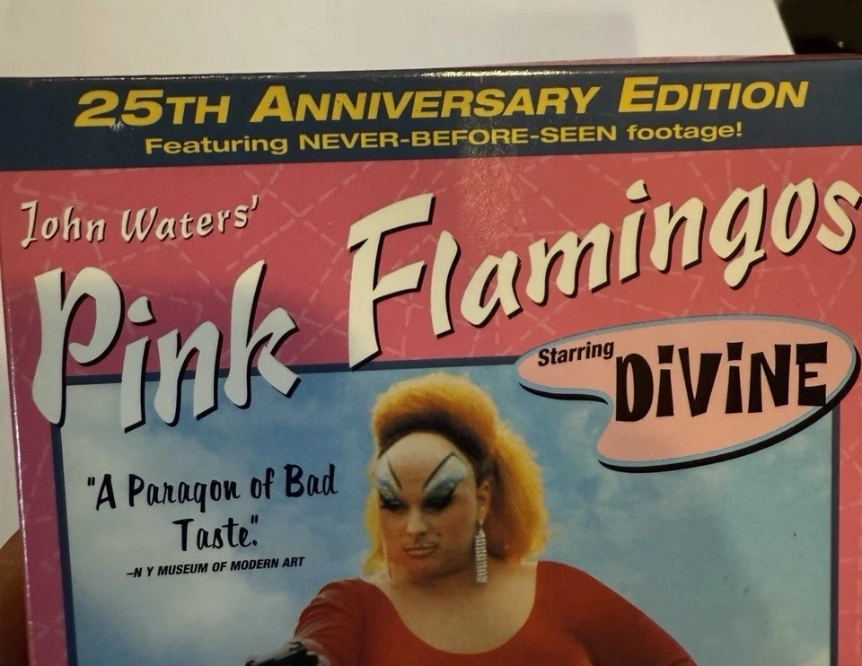 Pink Flamingos VHS 1981 Wizard Video Side Load Box Divine John Waters SUPER RARE Foto 2 de 4