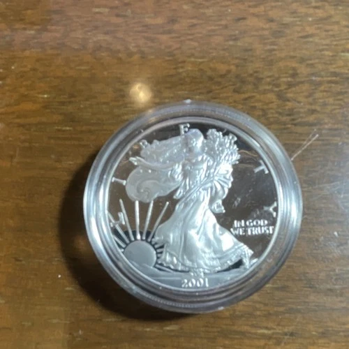 U.S. Mint American Eagle 2001 1 oz .999 Fine Silver One Dollar Coin