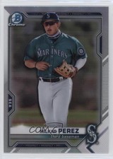 2021 Bowman Draft Chrome Refractor Milkar Perez #BDC-117 09yc