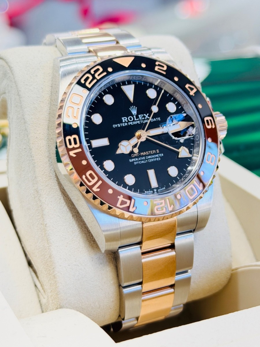 Rolex GMT-Master II Rootbeer 18k Rose Gold / SS 126711 CHNR Watch