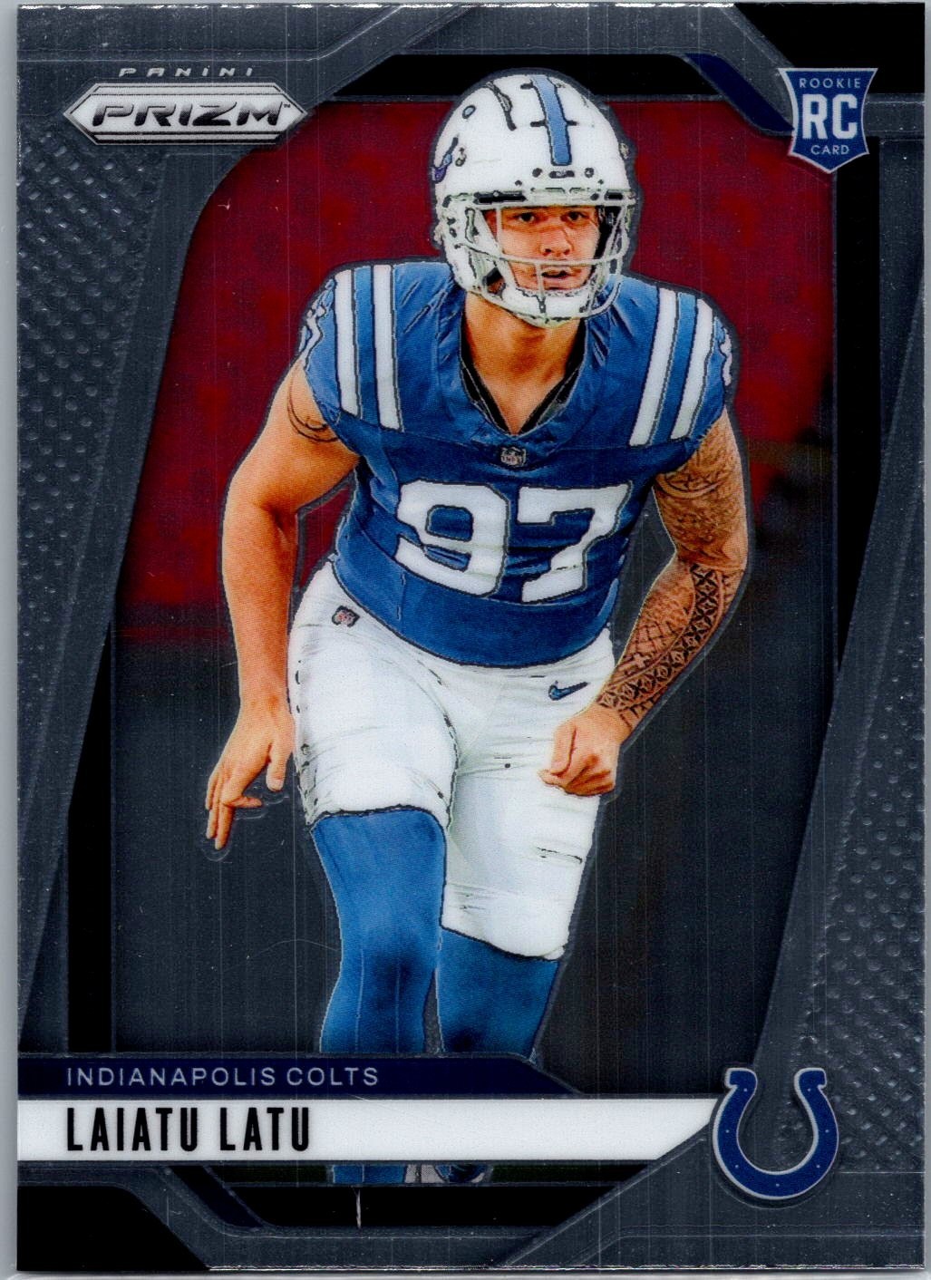 2024 Panini Prizm Laiatu Latu #366 Base Rookie RC Indianapolis Colts