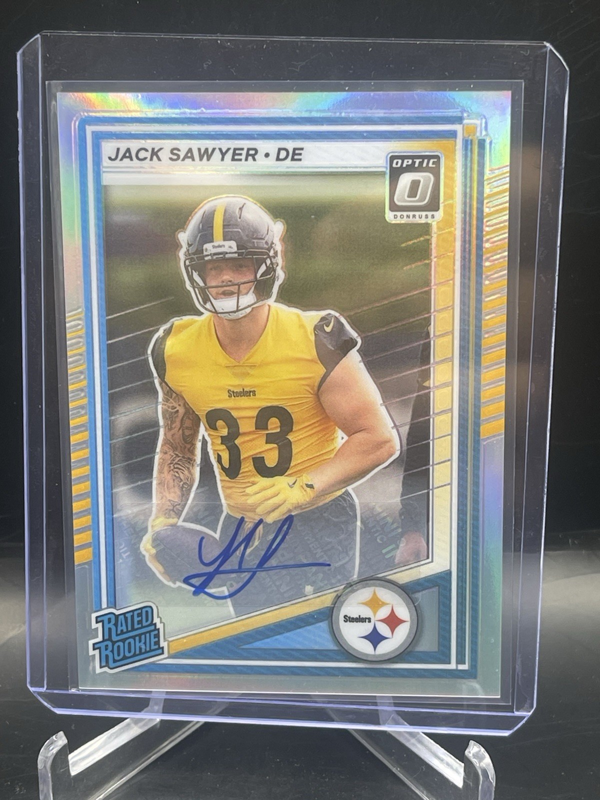🔥JACK SAWYER 2025 Panini Donruss Optic Preview Rated Rookie RC AUTO🔥