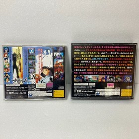 Sega Saturn Neon Genesis Evangelion + 2nd Impression Lot JP Complete W/Cards
