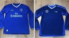 Chelsea 2003/2005 Reversible Home Football Shirt Long Sleeves Umbro Medium ✅