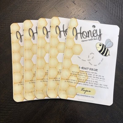 Hayan Honey Essence Mask Sheet K-Beauty Skin Care (5 Pack) Made in Korea
