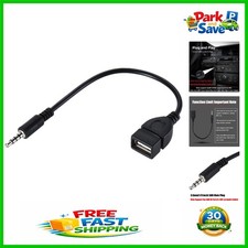 Compact 3.5mm Male AUX to USB Female Converter for U-Disk Music Playback