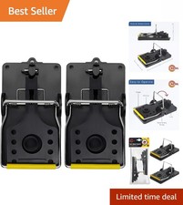 Efficient Rat and Mouse Control - 2 Reusable Heavy-Duty Traps for Home/Garden