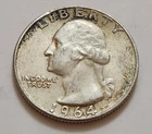 1964 D Washington Quarter 25c 90% Silver (X21)