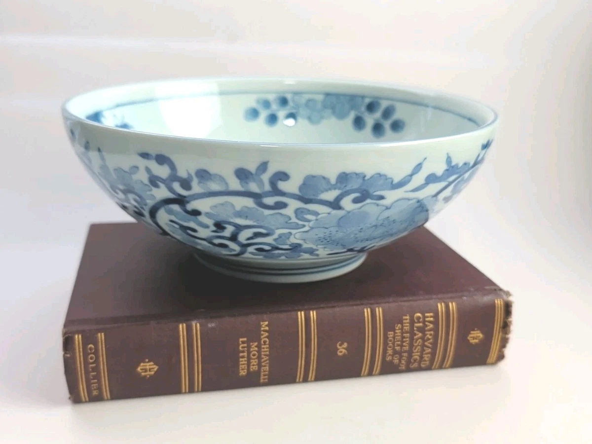蓝色陶瓷中国古董碗| eBay