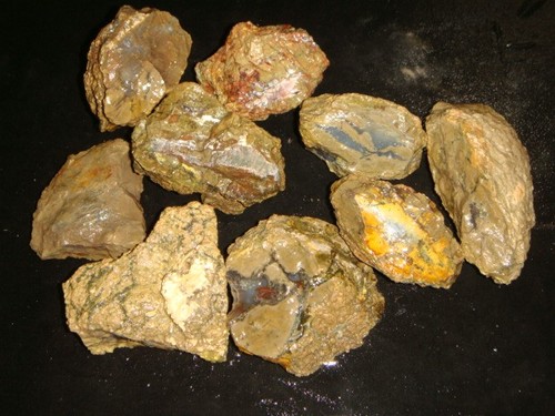 OLD FLAT BED THUNDER EGG ROUGH SPECIMENS  11  1/4  +  POUNDS   RICHARDSON RANCH