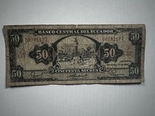 Banknote Ecuador 50 Sucres 1988 Circulated