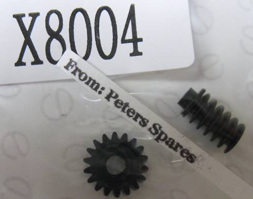 HORNBY WORM & WORM WHEEL 040 GEAR SET, NEW SPARES X8004