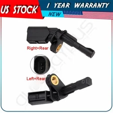 Pair Of Rear ABS Wheel Speed Sensor Left Right For Volkswagen Golf Jetta Passat