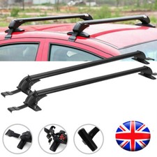 Universal Car Top Roof Rack Cross Bar 43.3" Luggage Carrier Aluminum w/ Lock UK