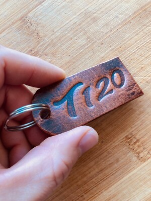Handmade Leather Key Ring Triumph T120 Bonneville Custom