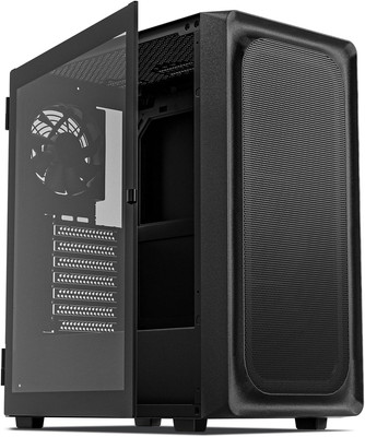 DARKROCK EC2 Black ATX Mid Tower PC Case, Type-C Ready Supports 40 Graphics Card