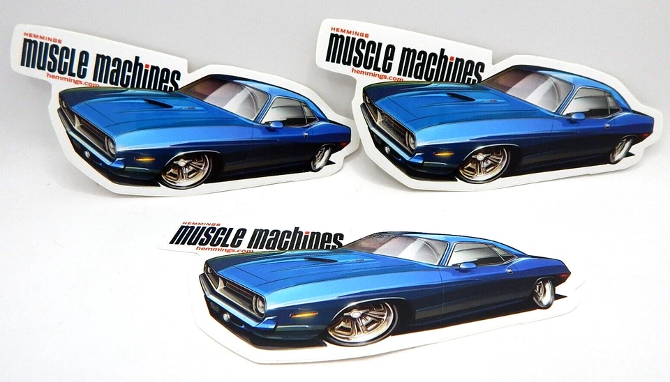 **3 件装**乙烯基贴花贴纸肌肉机克莱斯勒普利茅斯库达下摆 — 第 2/2 张图片