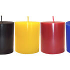3 x 3.5 inch Pillar Candles | Classic Hand-poured True Solid Color High Quality