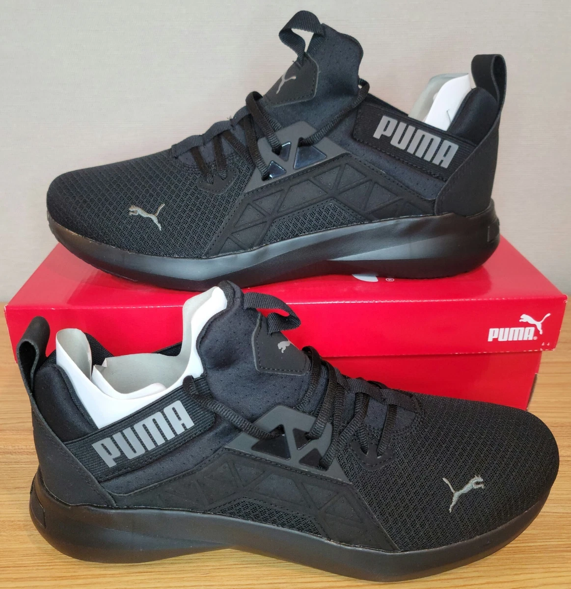 Puma Softride Enzo Nxt Mens Running Sneakers Shoes Black Size 13. 195234 01