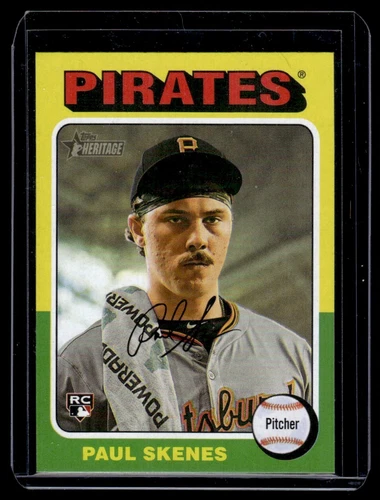 2024 Topps Heritage High Number Image Variation Rookie Paul Skenes RC