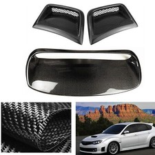 Carbon Fiber Hood Bonnet Vent Scoop Cover For Subaru Impreza WRX STi 2008-14 New