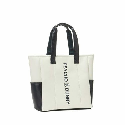 Psycho Bunny Golf MONOGRAM Tote Bag White PBMG4FB6 2024
