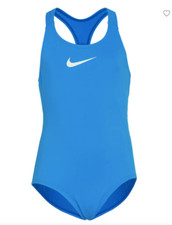 Nike Swim Girl's Solid Powerback 1 Pc Swimsuit NESSB711-480 Size Large Big Kid 