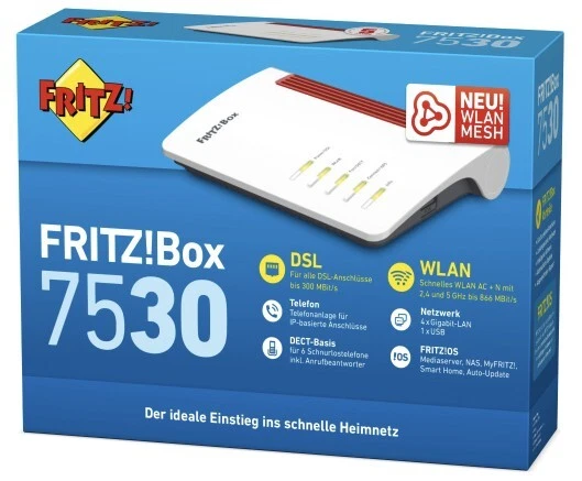 AVM FRITZ!Box 7530 WLAN Router - Weiss (20002839)