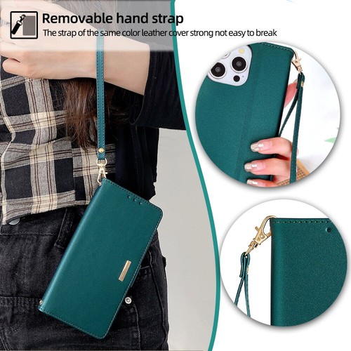 For Moto G 5G G8 G9 E7 E13 E20 E22 E30 E32 Genuine Leather Shoulder Case Cover - Picture 10 of 16