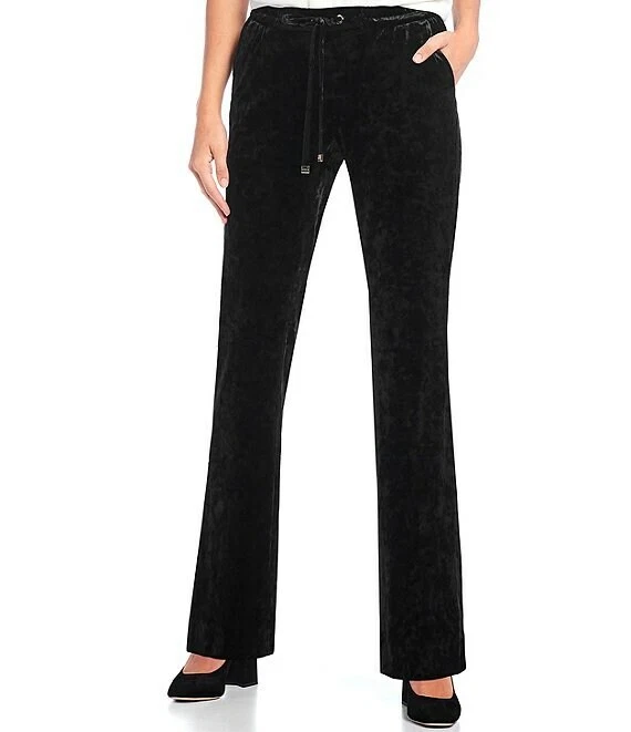 Calvin klein best sale black velvet pants