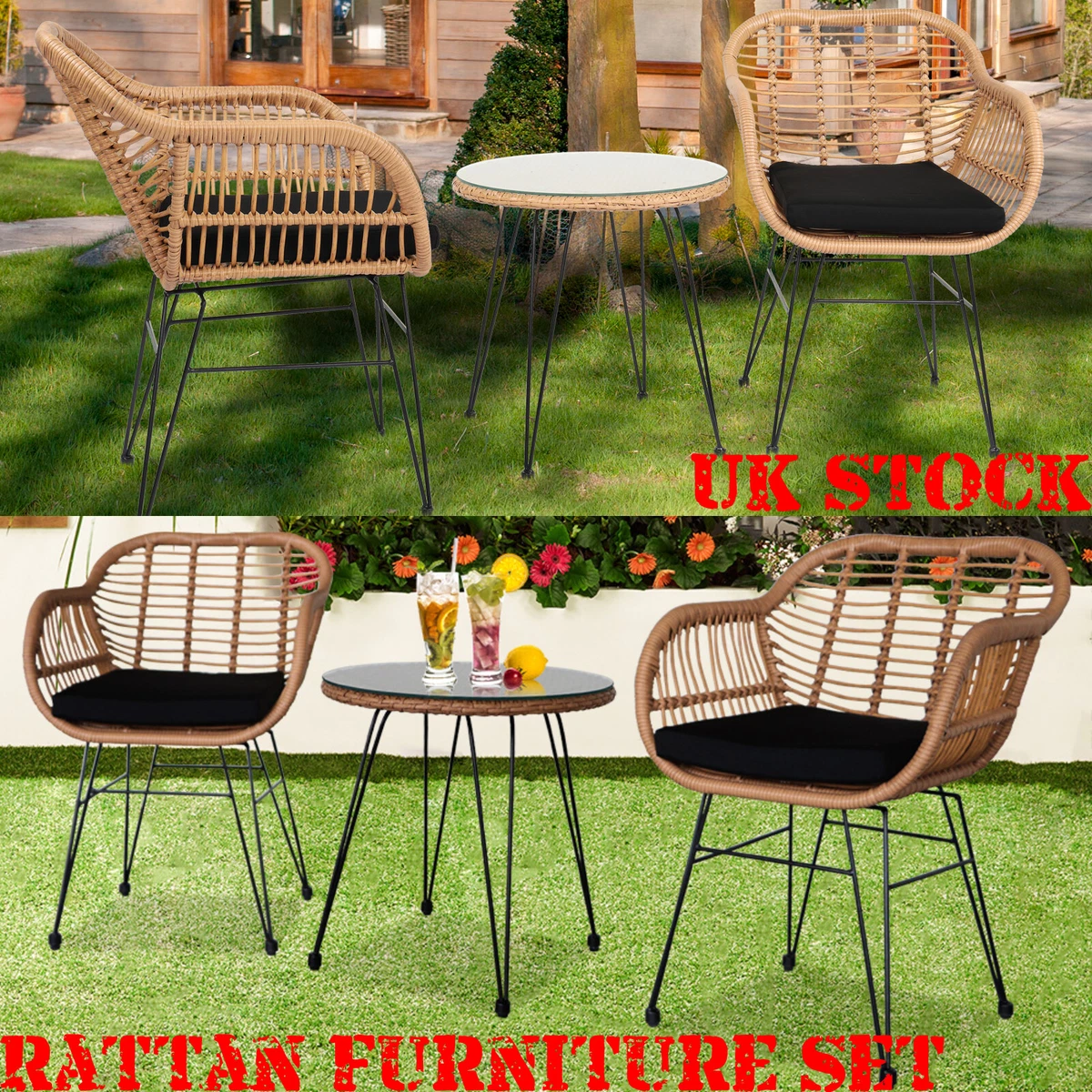 Wicker conversation 2024 bistro set