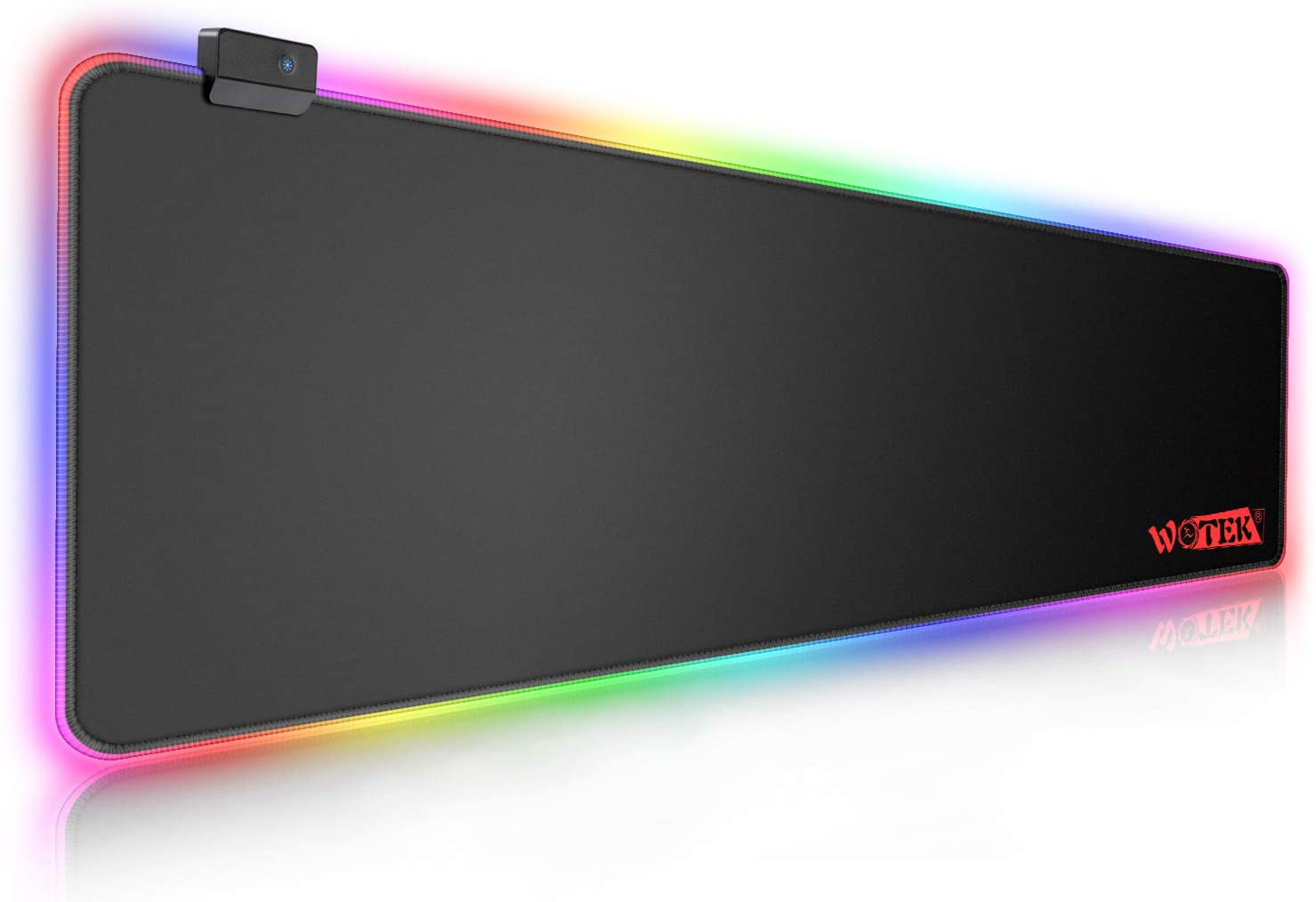 WOTEK RGB Gaming Mouse Pad Large with 14 Lighting Mode Rubber XL Mouse