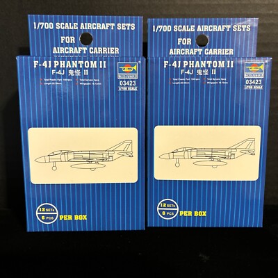 TRUMPETER 03423 F-4J PHANTOM II AIRCRAFT SETS FOR AIRCRAFT CARRIER-NIB