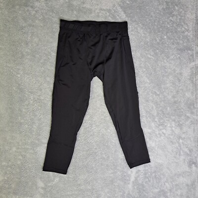 DSG Boys Compression Full Length Tights Large Black