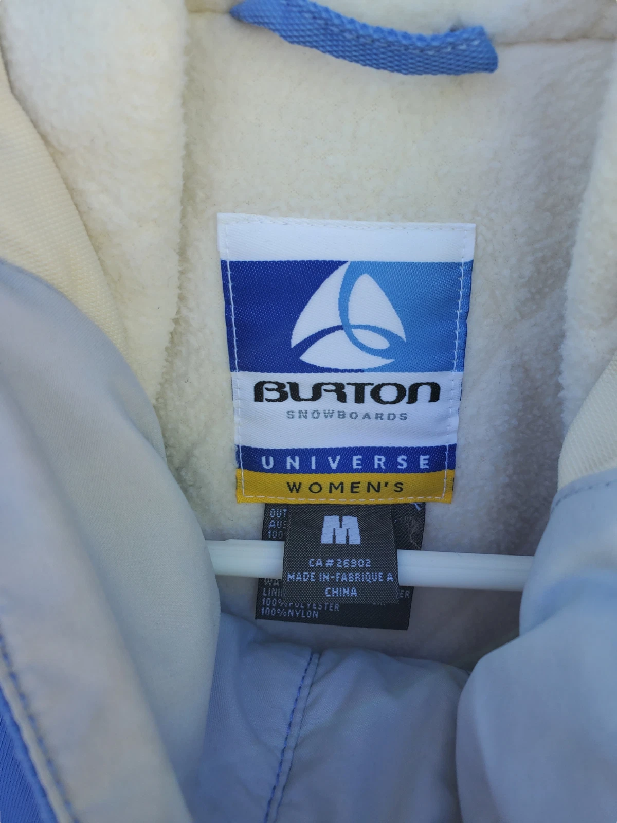 burton universe stormlite fabric winter ski jacket