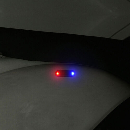 Solar Car Lights LED Flash Light Anti-theft Safety Warning Light Red & Blue - Picture 3 of 17