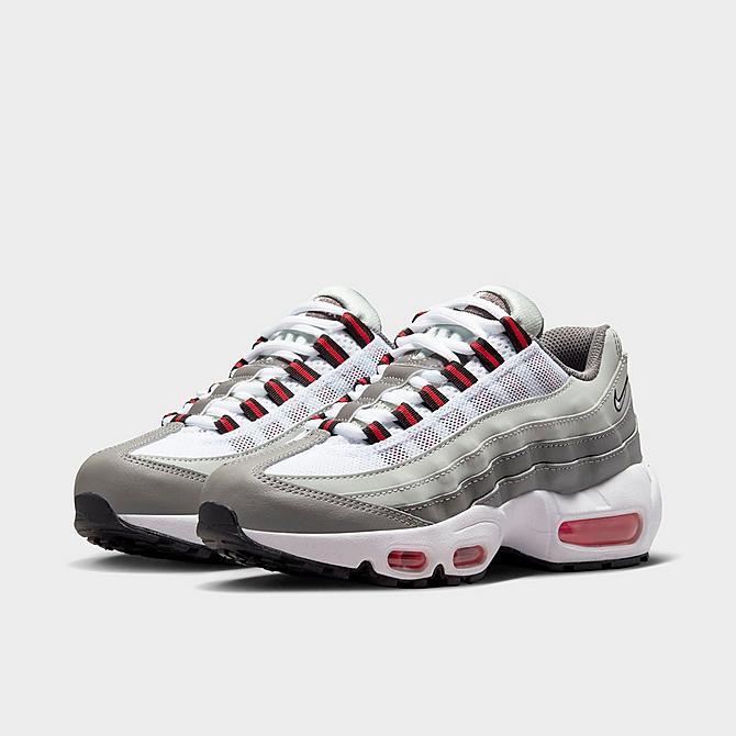 Кроссовки в стиле ретро Nike Air Max 95 Recraft Серебристо-серые, черные, красные, CJ3906-012, размер GS