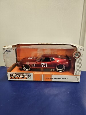 2020 Jada BigTime Muscle 1973 Ford Mustang Mach 1 Red 1/24 Scale. Fast Shipping!