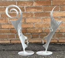 Post Modern Aluminum Kissing Sculptures Rockledge Design Christopher Royal