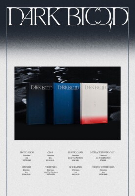 ENHYPEN [DARK BLOOD] Album 3 Ver SET / 3CD+3 Photo Book+9
