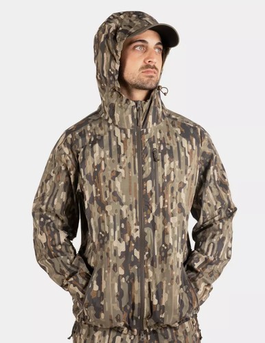 Duck Camp Men's Squall 3L Ultralight Rain Jacket in Woodland Sz Large - Picture 2 of 3