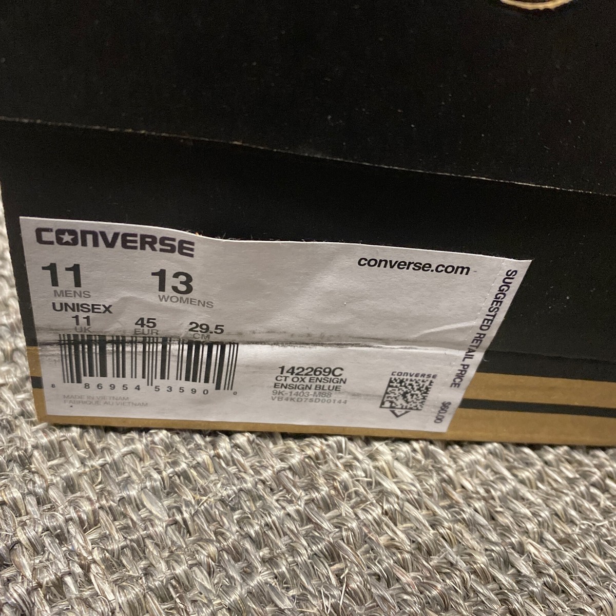 CONVERSE CT OX #142269C ENSIGN BLUE SZ 11/45 NIB $60 | eBay