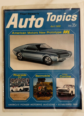 Floyd Clymer’s Auto Topics Magazine April 1966 BATMOBILE Batman Brand ...