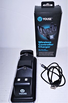 Wireless Controller Charger for Use w/ PS4 Controllers (U Youse) Tested  Works
