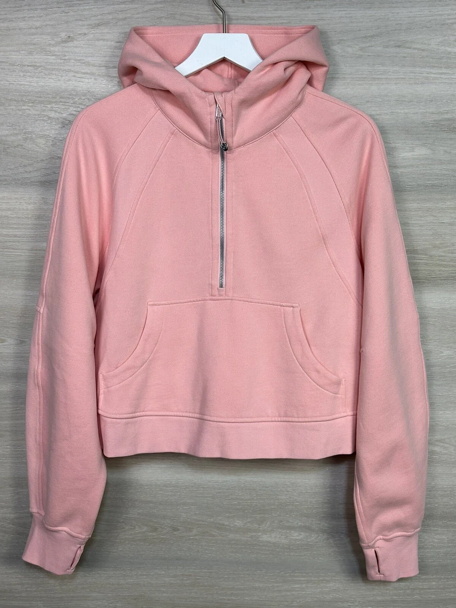 Lululemon Scuba Oversized Half Zip Hoodie Cotton Size M/L Dew Pink 51631