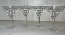 Light & Music Luigi Bormioli Clear Stemmed Margarita Glasses Set of 4 NWOB