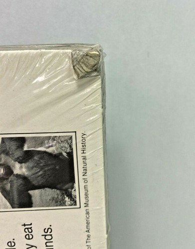 Vintage 1981 museo animali selvatici bambini puzzle di cartone gorilla, tigre, - Foto 3 di 3