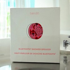 Pink Floral Bluetooth Shower Speaker with USB Charging Cord Ban do